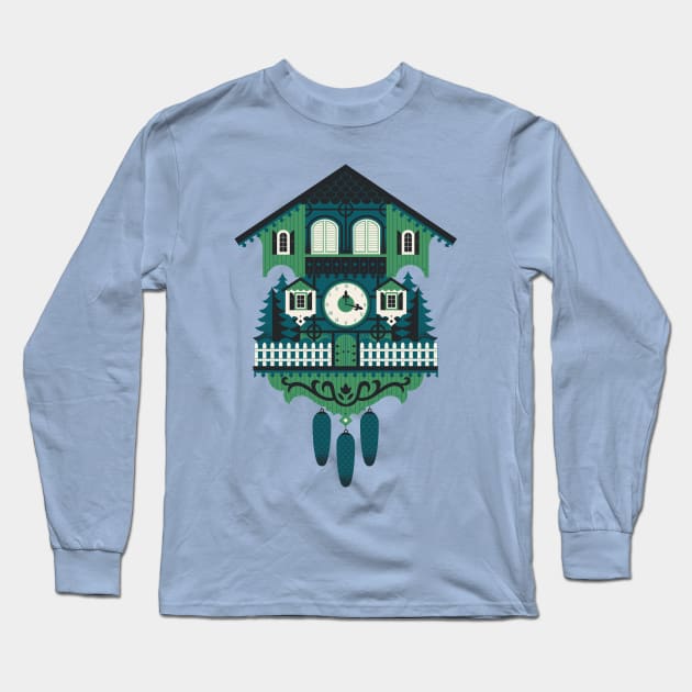 Cuckoo Clock Long Sleeve T-Shirt by Lucie Rice Illustration and Design, LLC